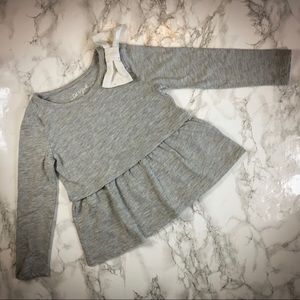 5 FOR $20!!! Peplum Top with Sparkle Bow Accent